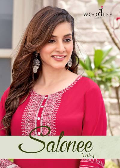 Salonee Vol 4 By Wooglee Fancy Rayon Kurti Collection